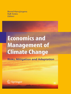 cover image of Economics and Management of Climate Change